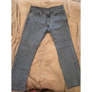 Men's Levi's Jeans Denim 505 Straight Leg Medium Wash 36/30